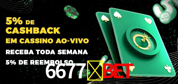 Promoções do cassino ao Vivo 6677-bet